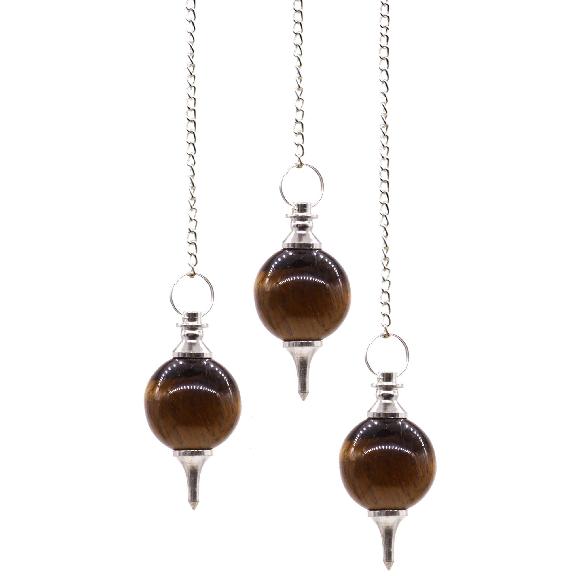 Sphere Pendulums - Tigereye - Veda Rituals